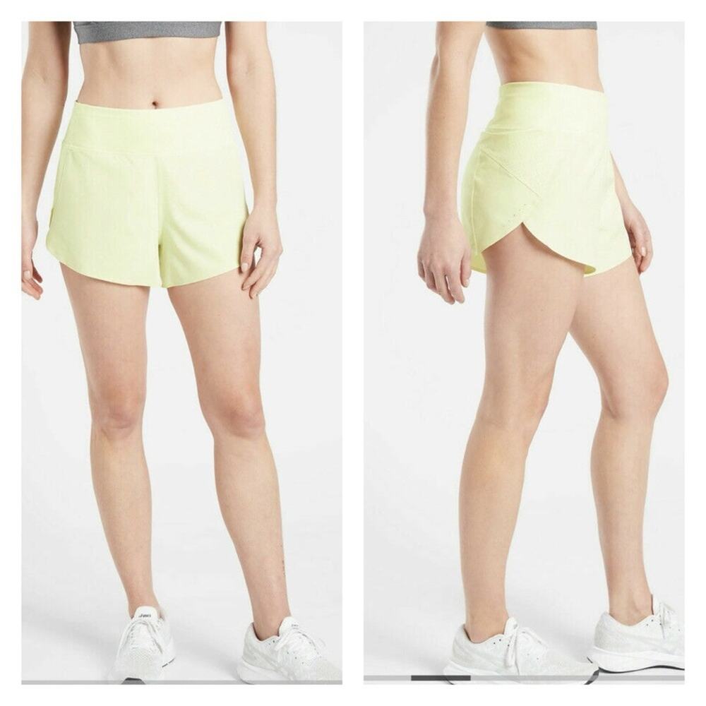 NWT Athleta‎ Run With It 3.5” Inseam Running Shorts 1X Yellow